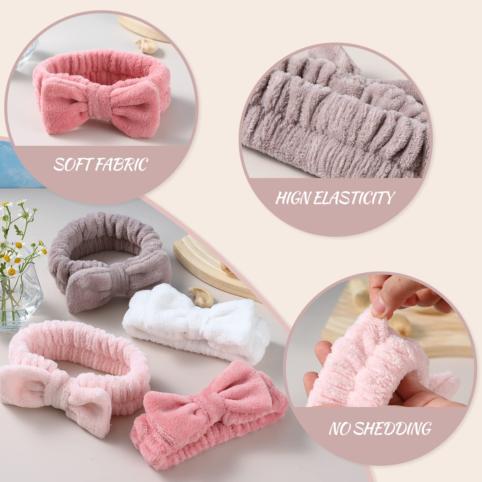 VITEVER diadema spa de fácil lavado mantiene su forma.
