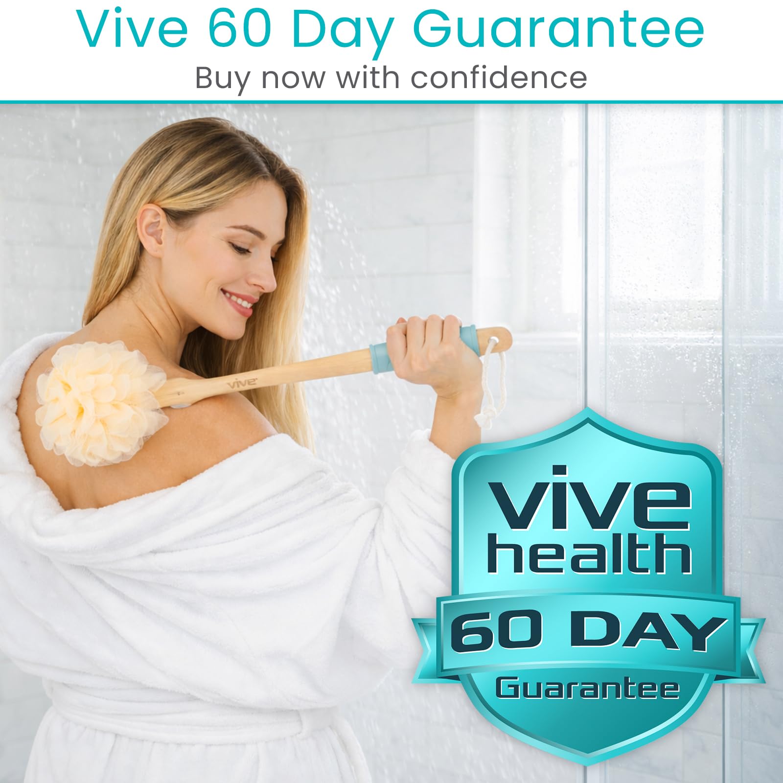 Accesorios Vive lufa: conjunto completo para ducha ordenada.