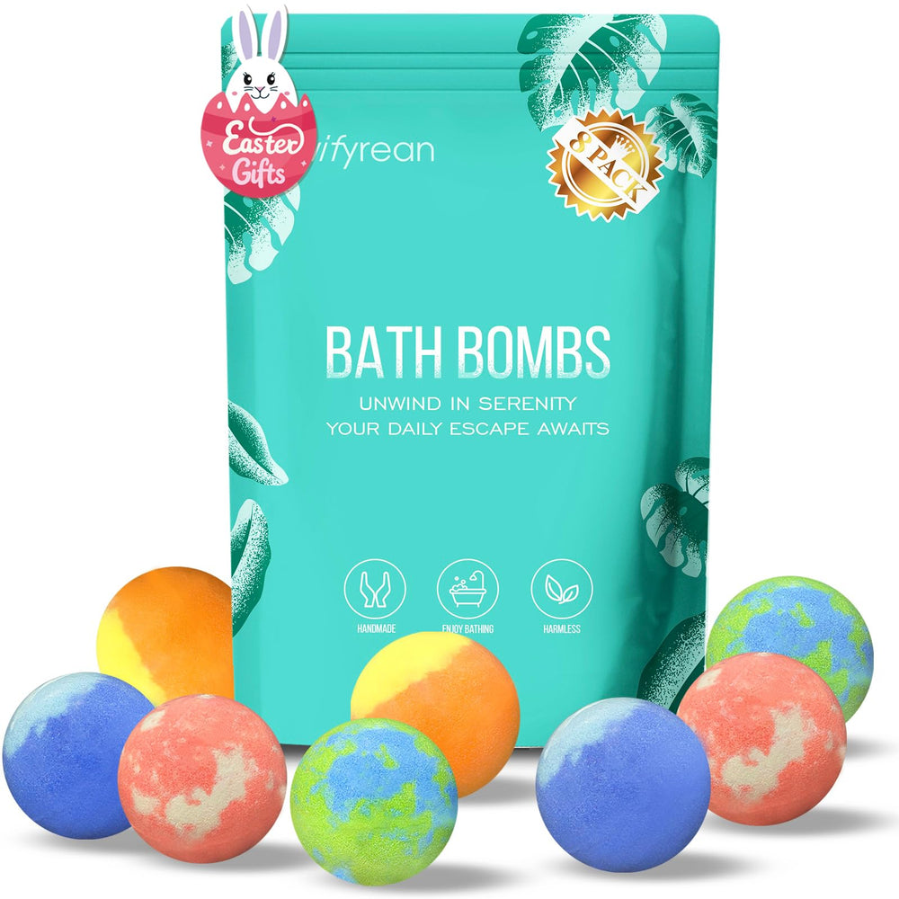 Bombas de baño Vivifyrean set de 8 colores para spa en casa.