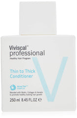 El acondicionador Viviscal profesional en envase deja el cabello más manejable y nutrido.