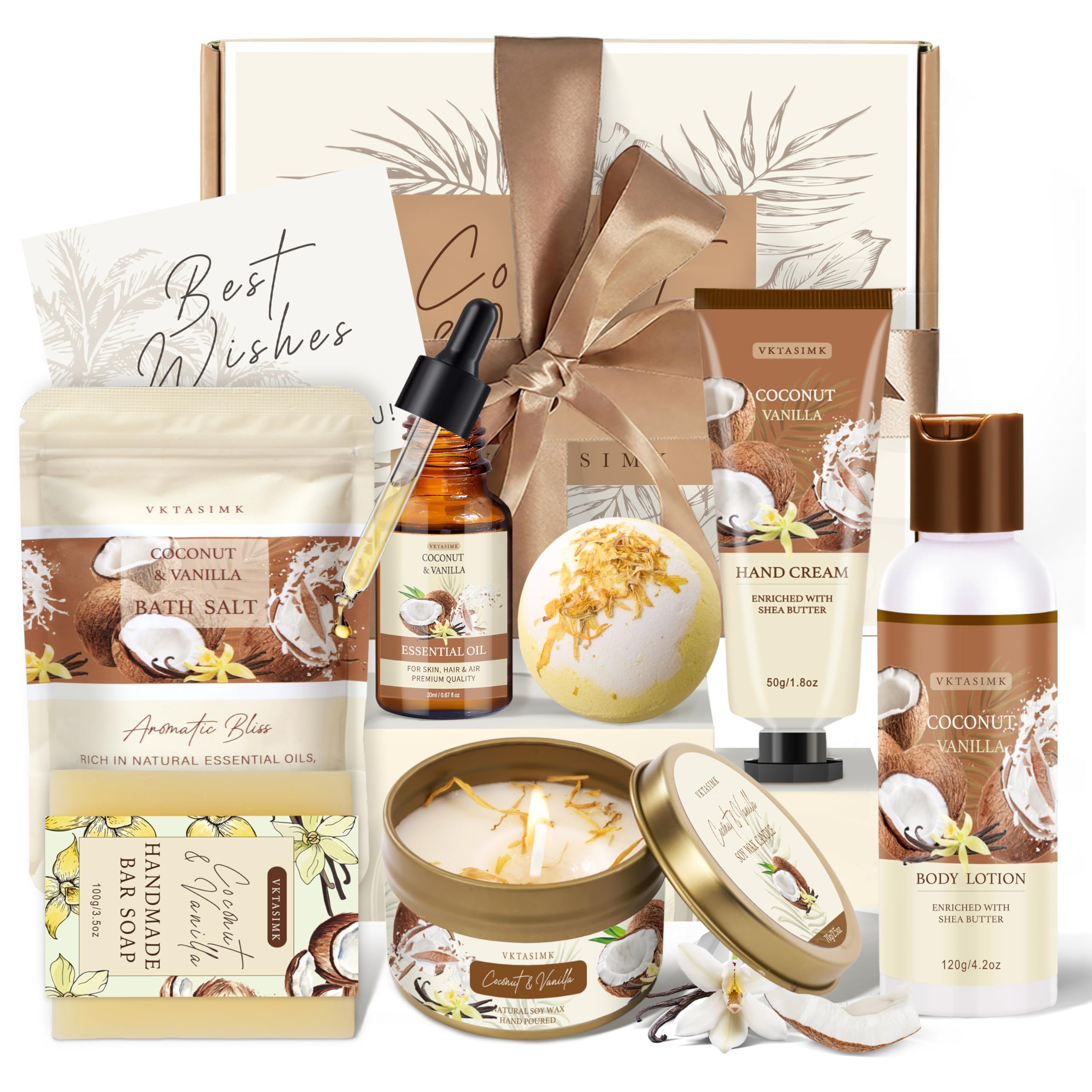 Regalo spa para mujeres de VKTASIMK, set completo para autocuidado en casa.