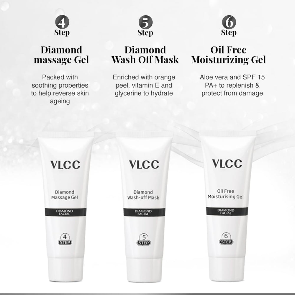 VLCC Diamond Facial Kit envase de 60 g para comodidad