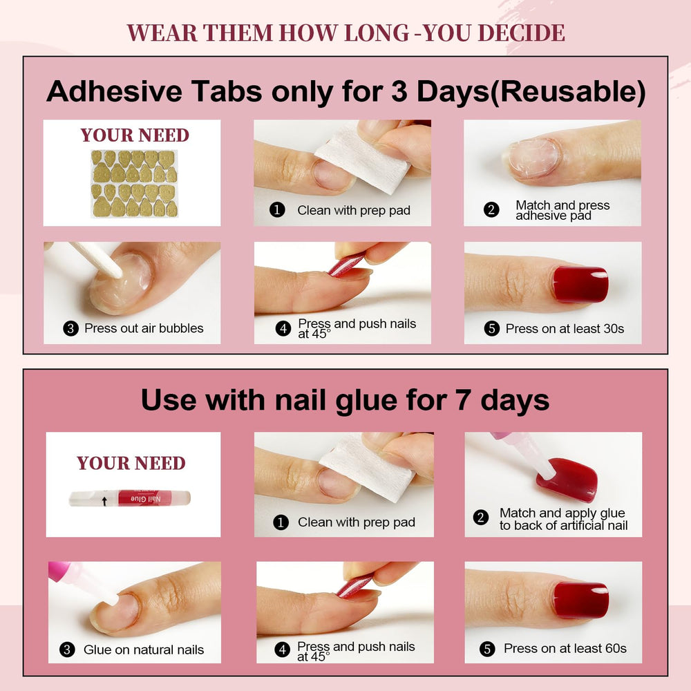 Uñas de gel suave de Vneffabler con comodidad y flexión natural