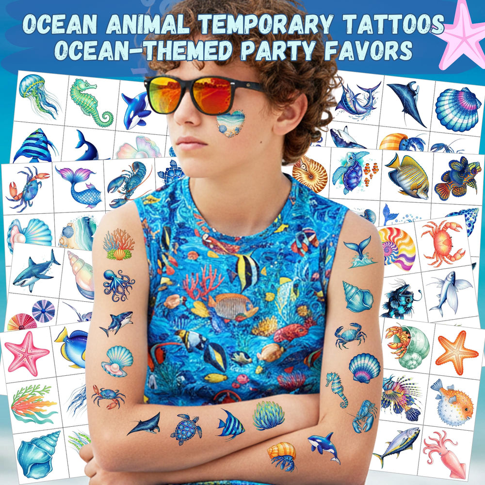 Tatuaje de delfín VNXCRAFTIES para actividades de verano