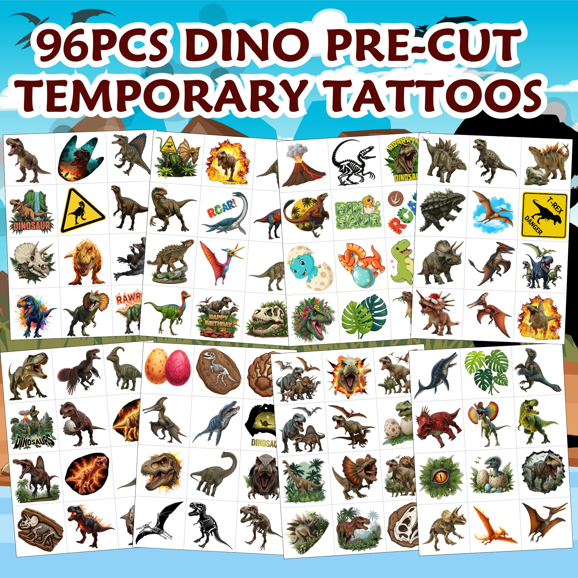 Tatuaje braquiosaurio de VNXCRAFTIES, opción creativa para jugar.