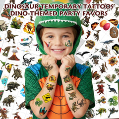 Tatuaje T-Rex de VNXCRAFTIES, diseño icónico para la diversión infantil.
