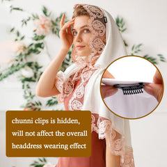 Vodolo Chunni Clips, acero inoxidable duradero para uso diario.
