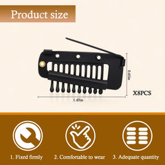 Vodolo Chunni Clips con silicona protegen el cabello durante el peinado.