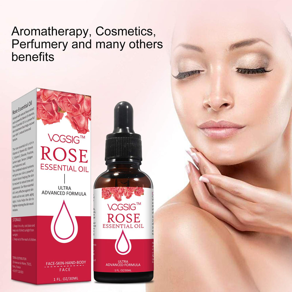 VOGSIG Aceite Esencial de Rosa rico en vitaminas para la piel.