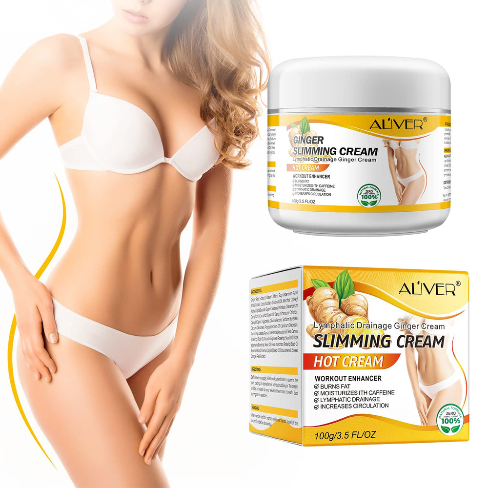 VOGSIG crema anticelulitica de jengibre: masaje en torso para definir contornos.