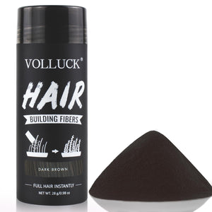 VOLLUCK fibras capilares - botella: cobertura instantánea para áreas con cabello fino.