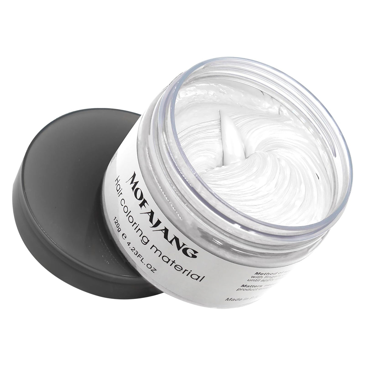 VOLLUCK pomada de color blanco para cabello, definición temporal para cosplay.