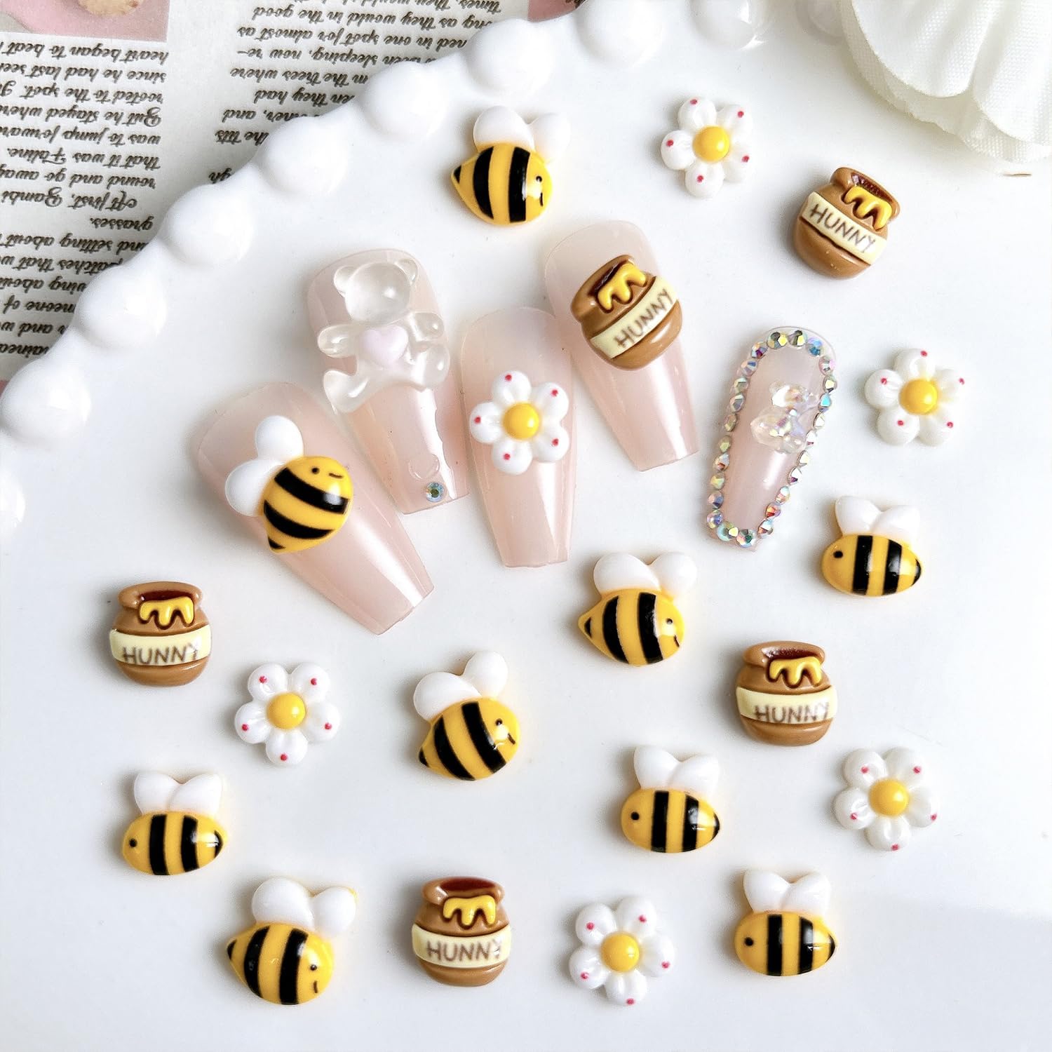 Charms para uñas primavera de Vopintpy, añade brillo y estilo en segundos.