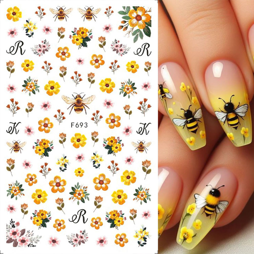 Vopintpy diseños mariposa primavera para uñas profesionales y rápidas.