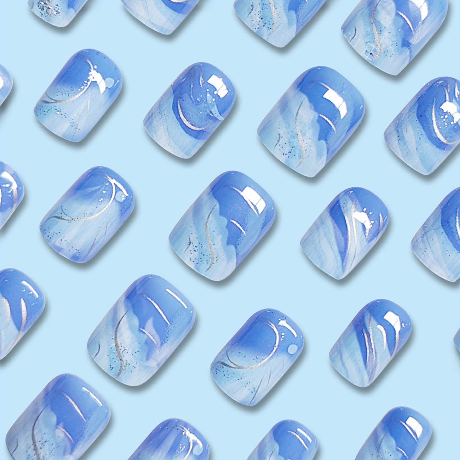 Kit Vopintpy con 24 uñas y herramientas, perfecto para aplicación hazlo tú mismo