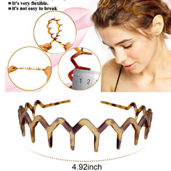 dientes ondulados de la diadema vrose flosi ayudan a sujetar el cabello