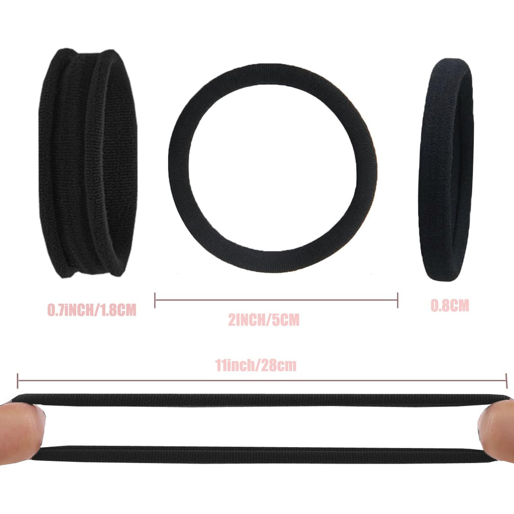 Elastico pelo grueso Vrose Flosi para coleta firme sin dañar el cabello