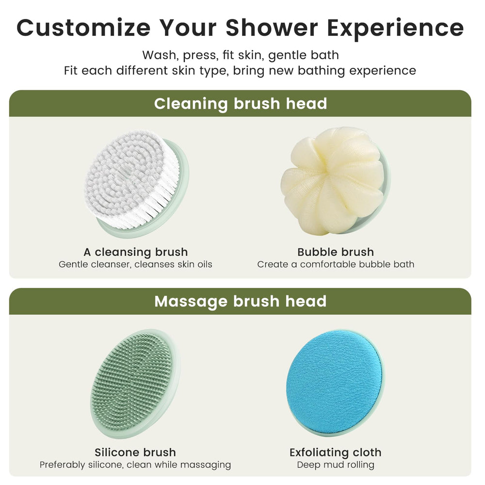 Cerdas suaves de VWMYQ para piel sensible y exfoliación confortable.