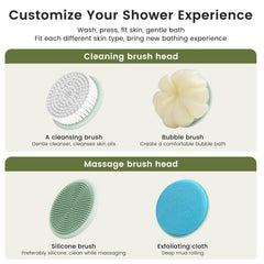 Cerdas suaves de VWMYQ para piel sensible y exfoliación confortable.