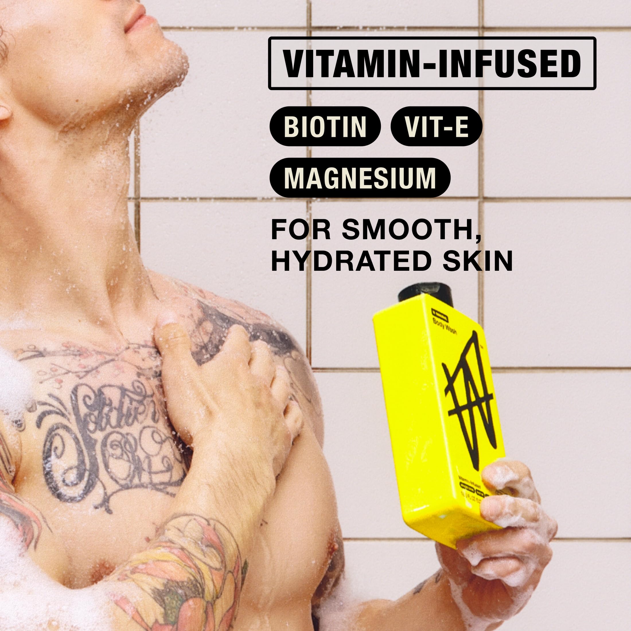 W by Jake Paul aroma original brinda frescura duradera tras la ducha