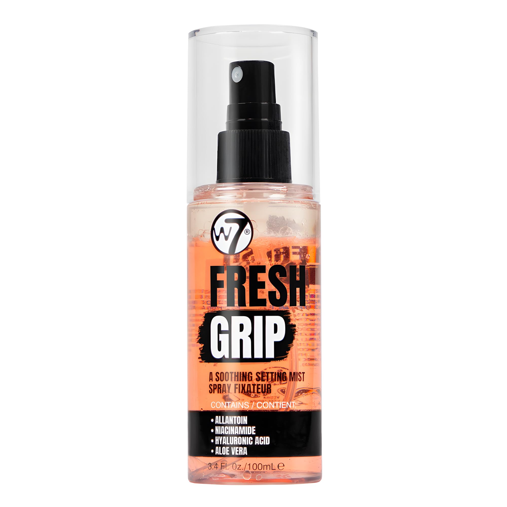 W7 Fresh Grip bote agitar para hidratar y fijar el maquillaje