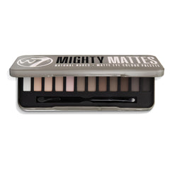 Sombra de ojos W7 Mighty Mattes: primer plano de tonos neutros para uso diario.