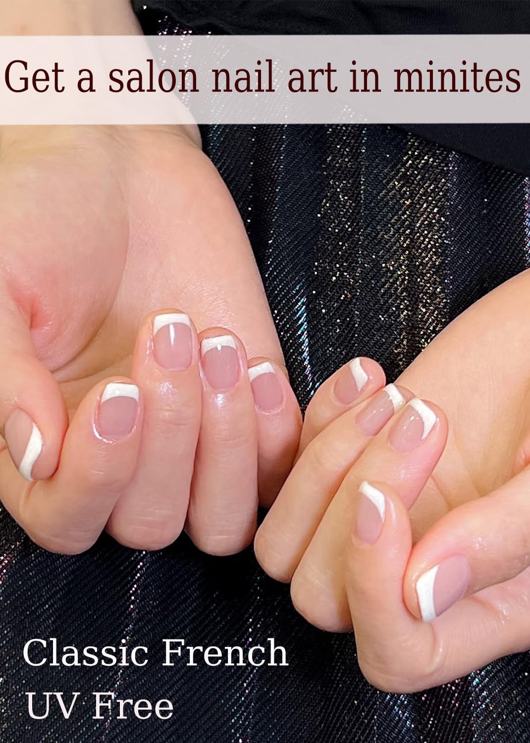 Wahrshei conjunto de 22 pegatinas de gel para uñas, renovación rápida de manicura.