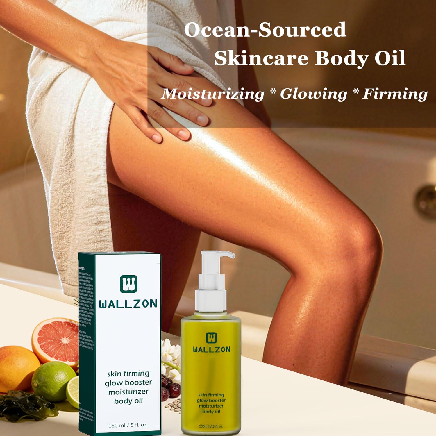 Wallzon Aceite Cuerpo: textura ligera para una sensación sedosa.