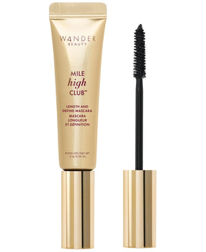 Wander Beauty Mile High Club Mascara - aplicador preciso para alargar y definir pestañas.