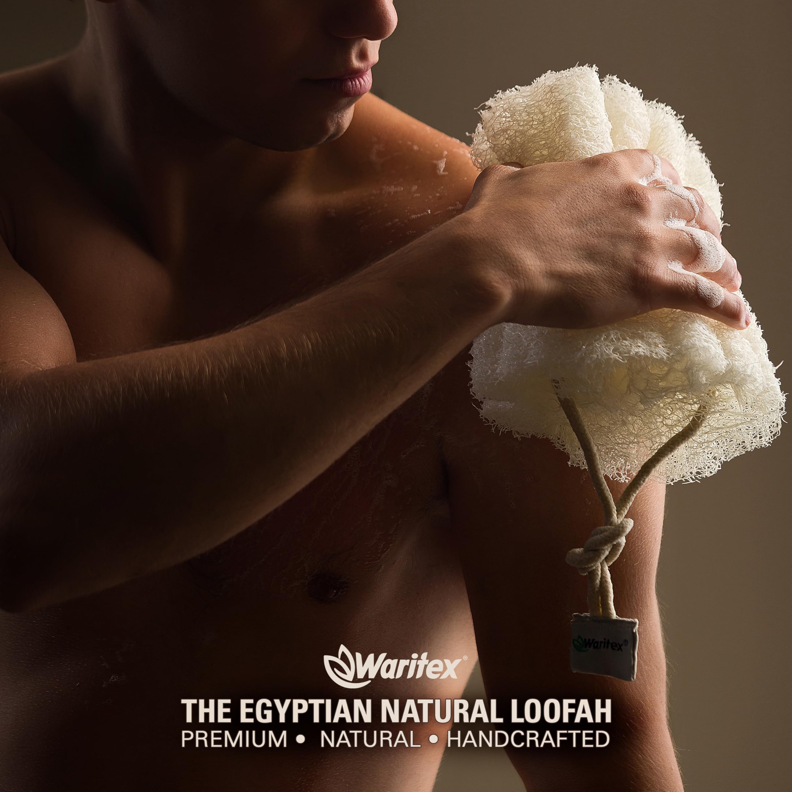 La lufa Waritex es natural y libre de químicos ni tintes