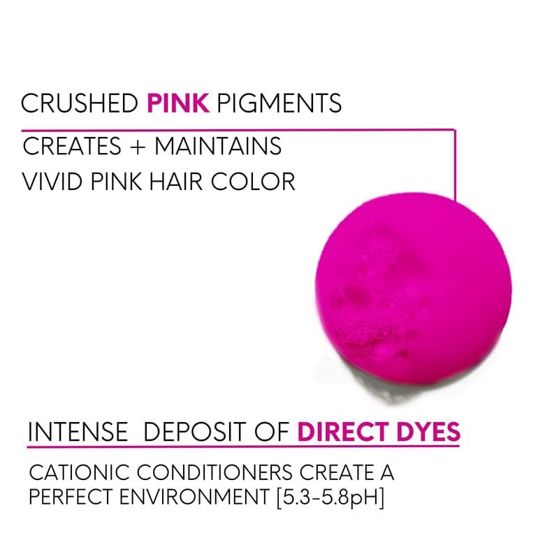 Watercolors champú depósito color rosa - envase libre de sulfatos para cabello.