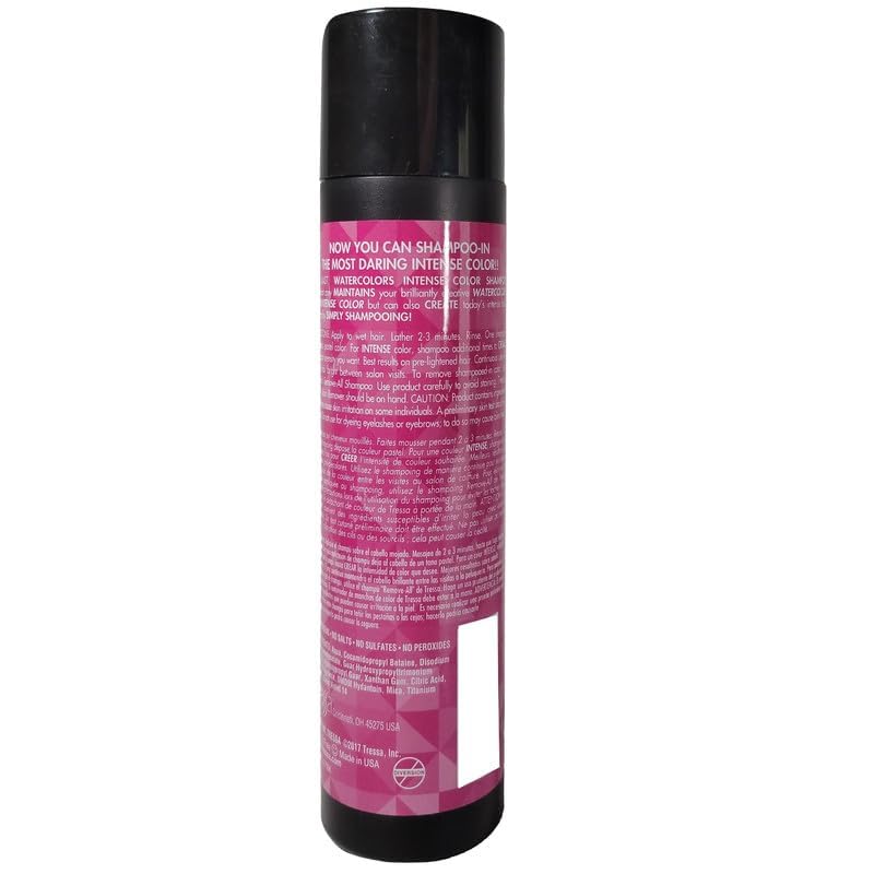Watercolors champú depósito color rosa - opción práctica para retoques en casa.