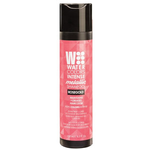 Watercolors Rosa Oro: botella de champú que deposita color para cabello vibrante.