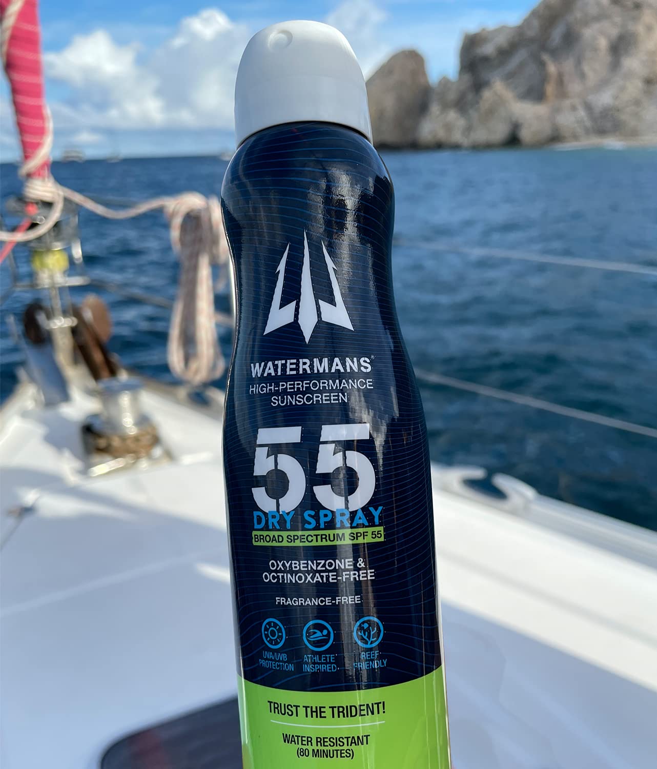 Watermans SPF55: sin residuo blanco y aplicación suave