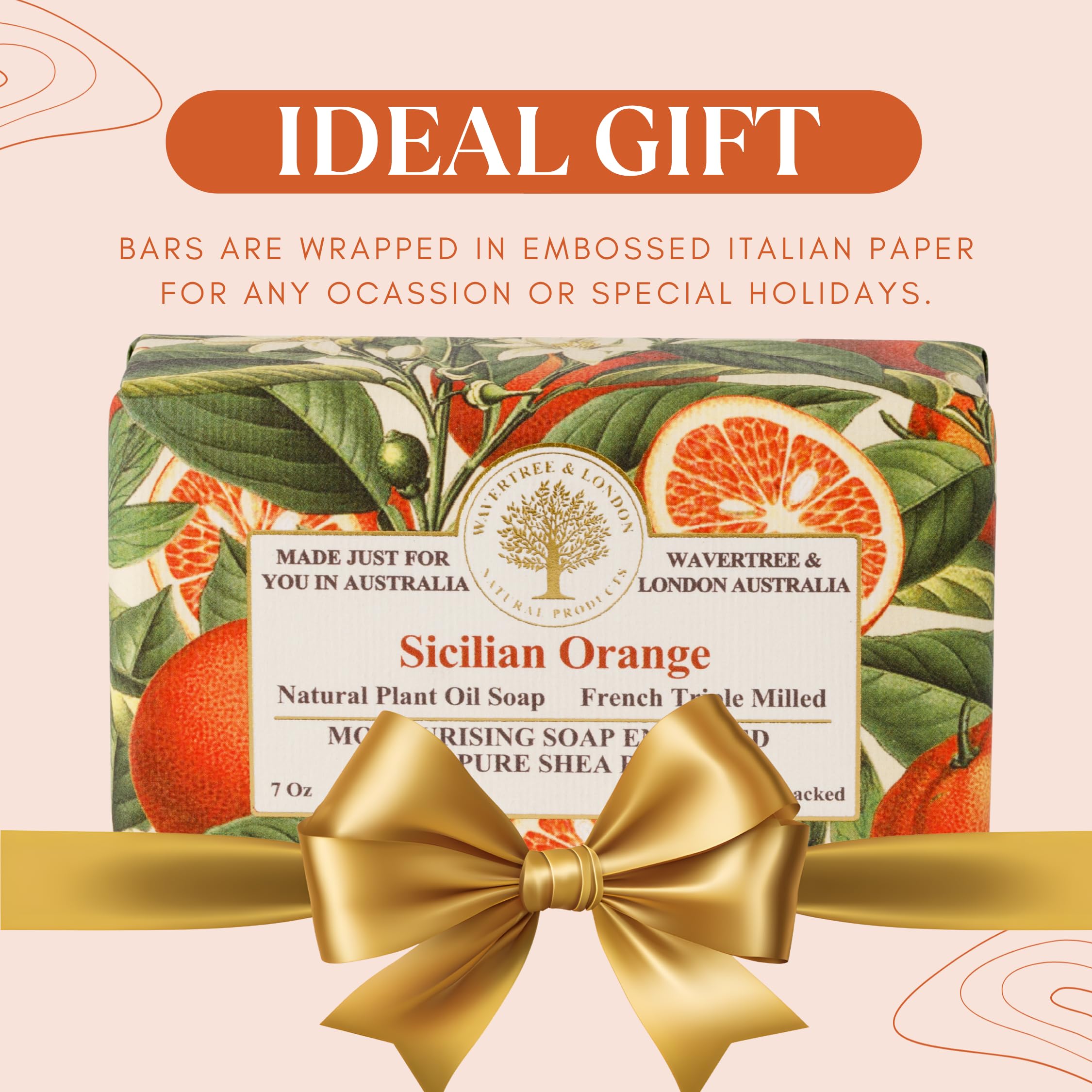 Fragancia de naranja siciliana Wavertree & London para baño aromático.