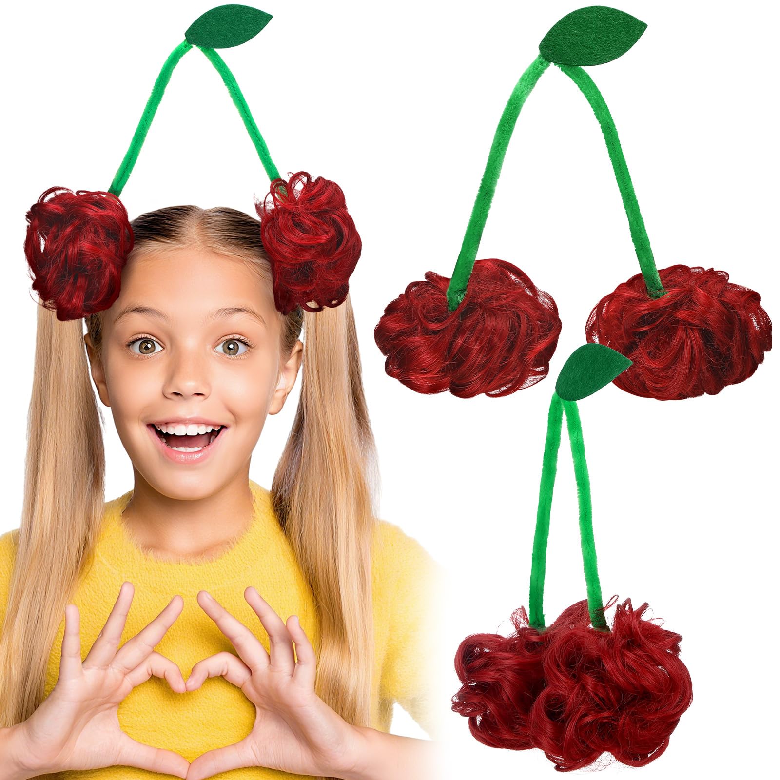 Wavyknot cereza 360 para peinado audaz.