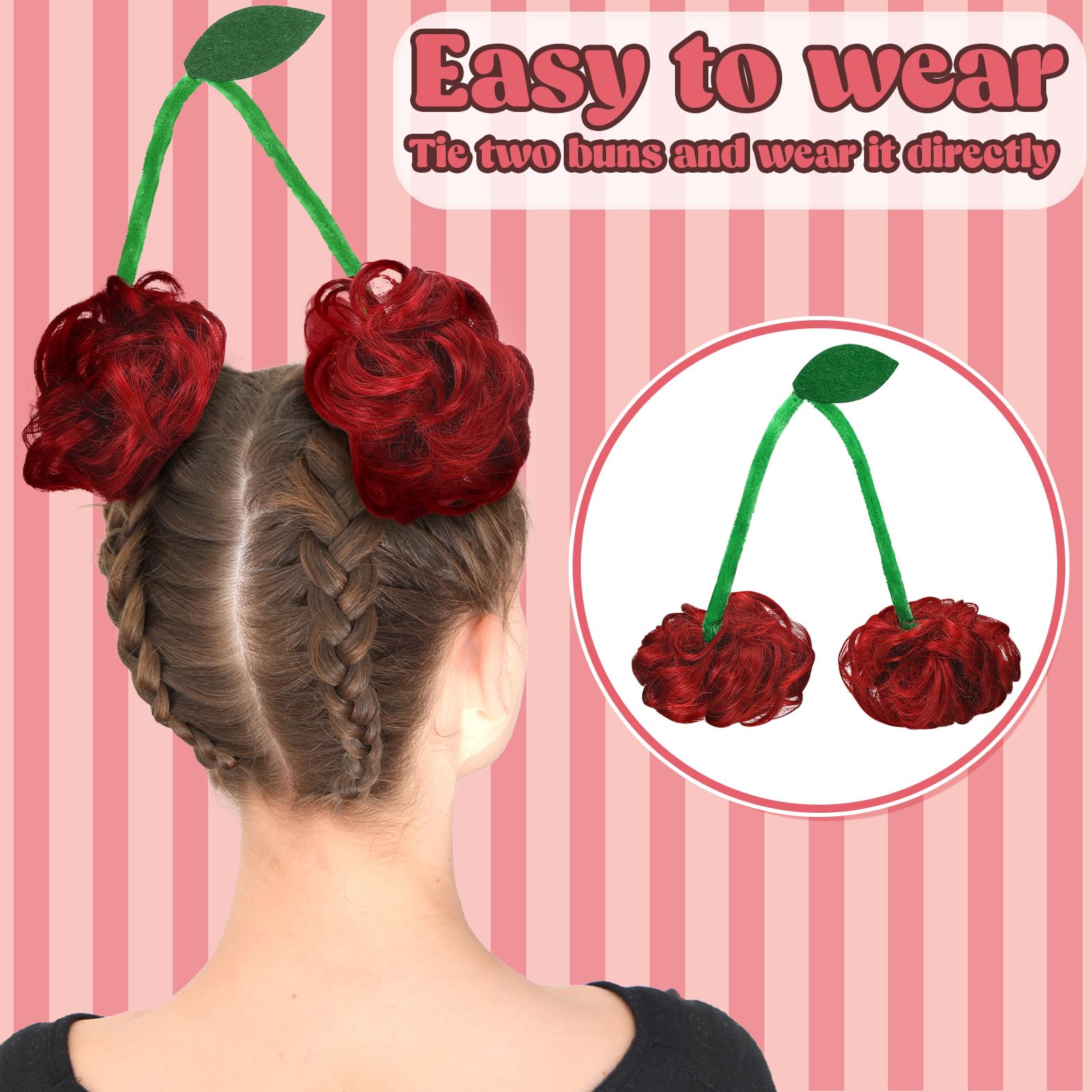 Wavyknot cereza de fibras densas mantiene volumen.