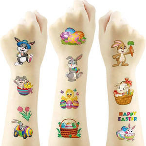 Waxkure tatuajes Pascua, paquete 88 para diversión festiva