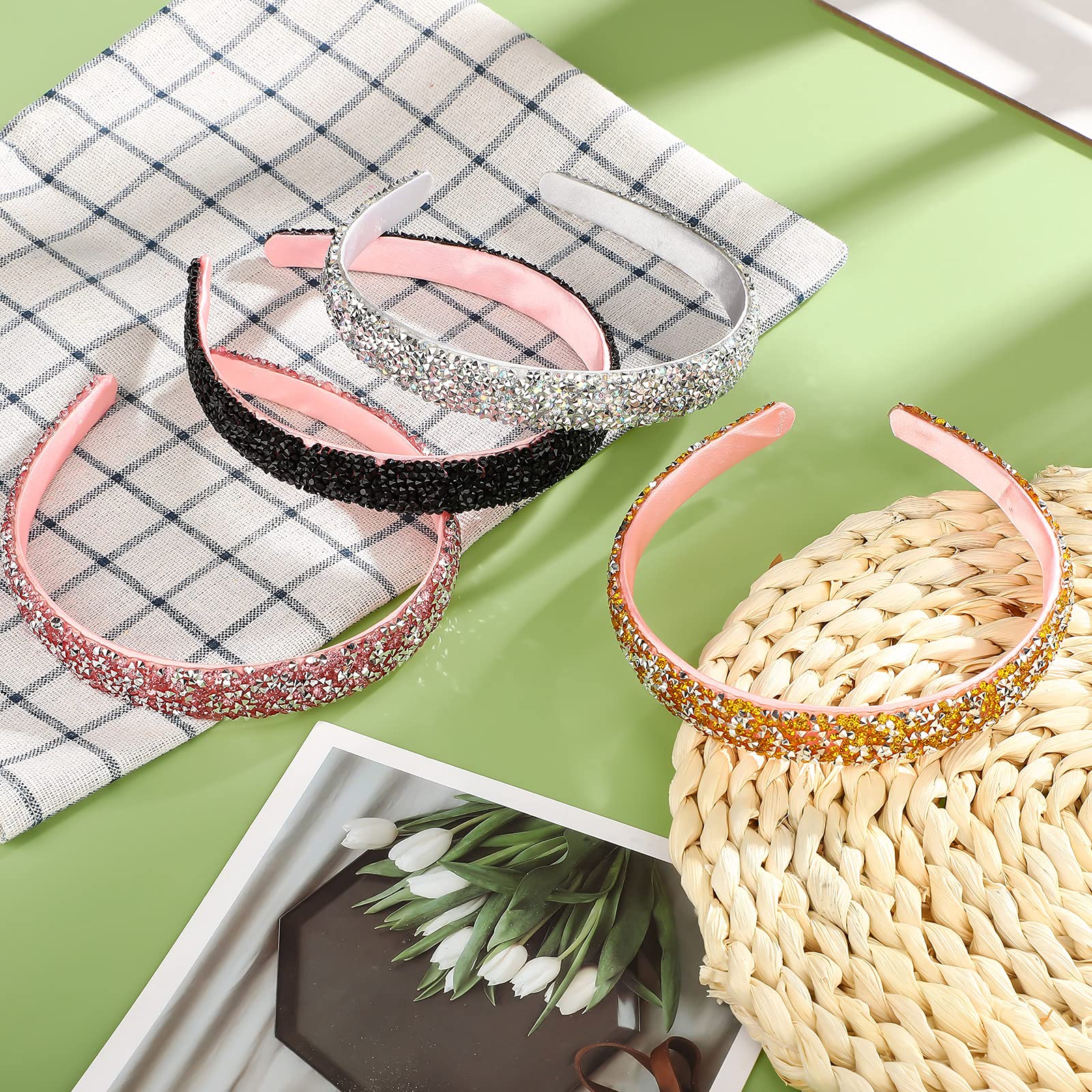 Waydress diadema lavanda con destellos, realza peinados suaves