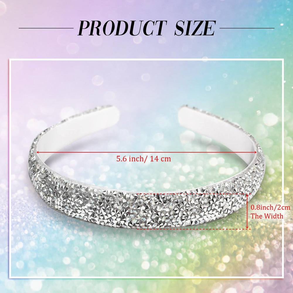 Waydress diadema negra con cristales, versátil para look