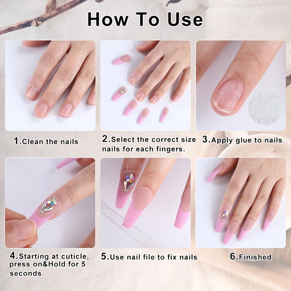 Desmontaje sencillo y reutilizable de uñas WBRRFJJ
