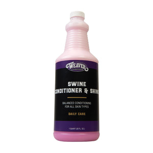 Weaver Leather Swine Conditioner and Shine, botella para vertido, brillo suave en el pelaje