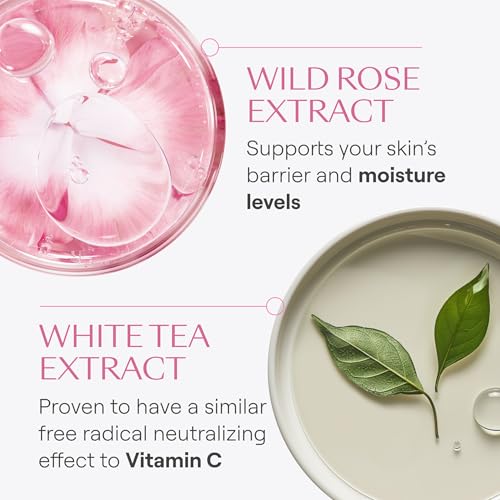 Primer plano de la crema Weleda; acabado radiante y suave.