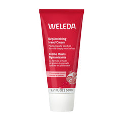 weleda crema manos granada regeneradora en envase elegante, hidratación profunda.