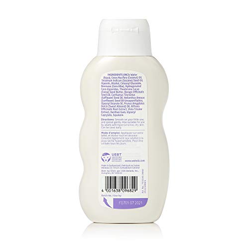 Textura cremosa de Weleda Malva, hidratación diaria suave
