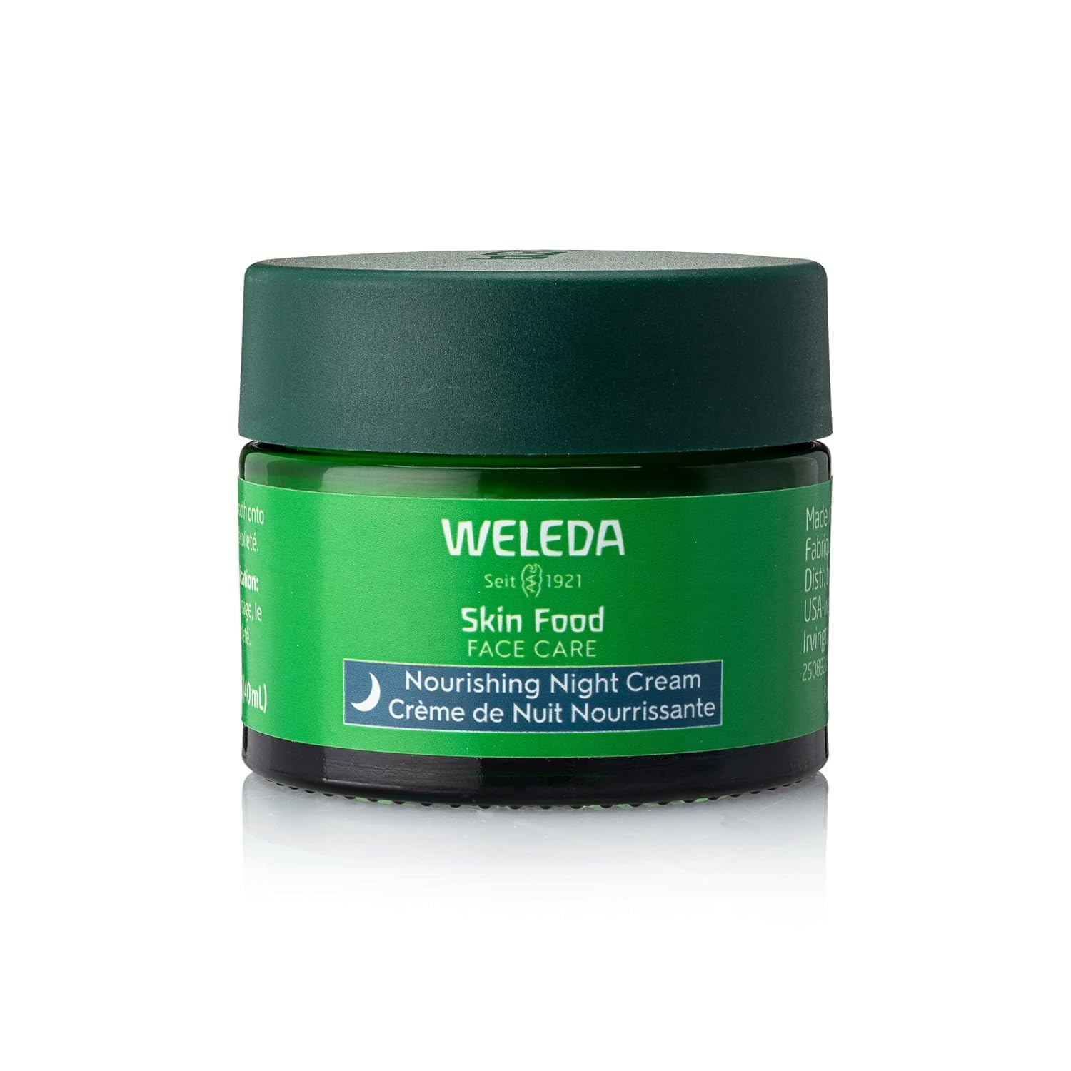 Weleda Skin Food crema nocturna, textura rica, hidratación profunda para la piel.