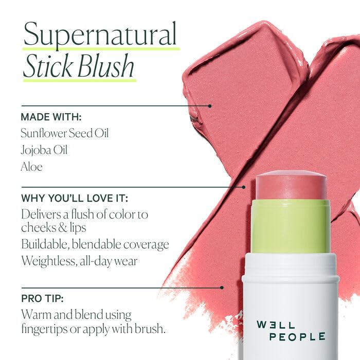 Textura cremosa e hidratante del Well People Supernatural Stick.