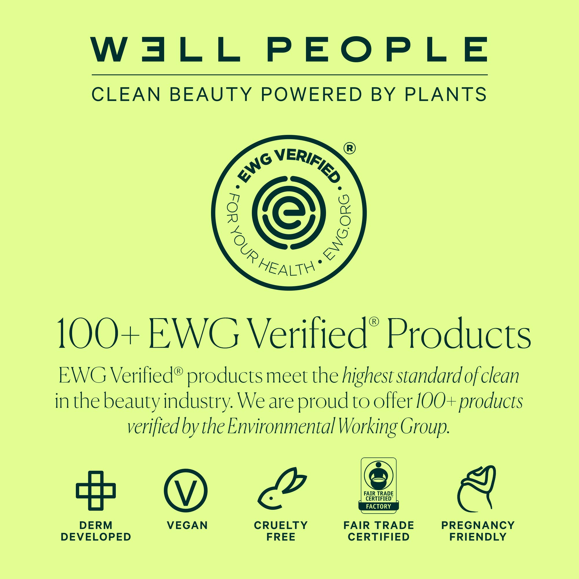 Extracto de té verde en Well People para cuidado suave