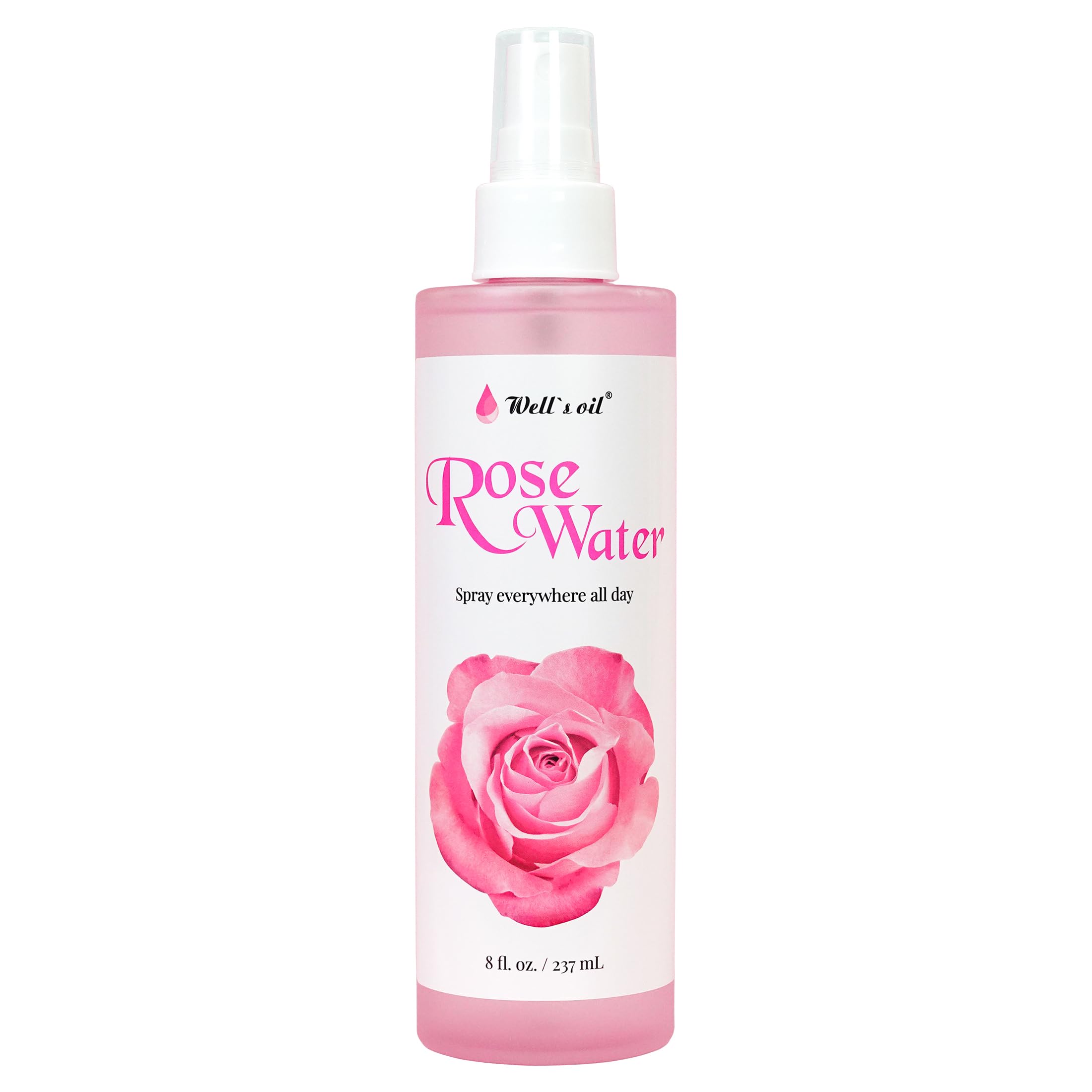 Well's Oil Rosewater sin siliconas, cuidado suave