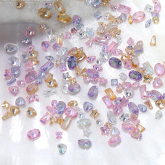 WENEWFINE cristales zircon uñas joyas para decoraciones brillantes.